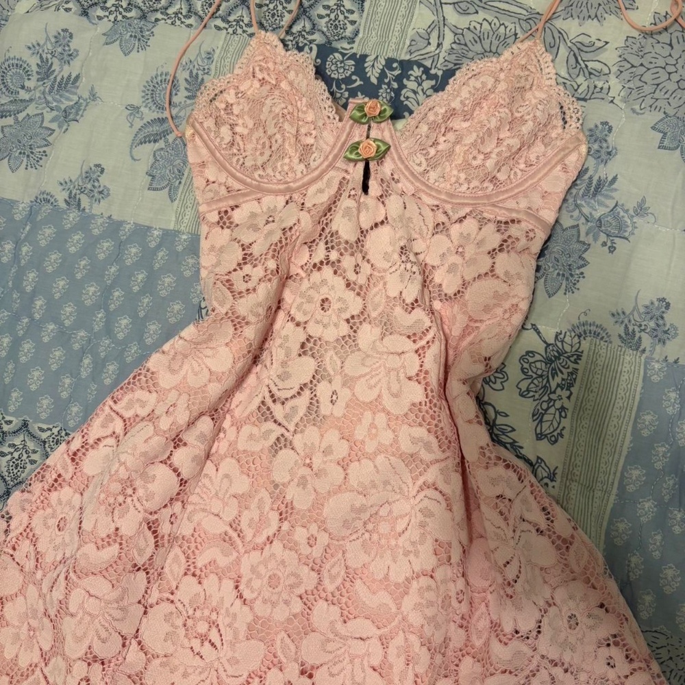 Victoria’s Secret x For Love and Lemons XS creamsicle dress - Picture 4 of 4